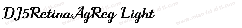 DJ5RetinaAgReg Light字体转换